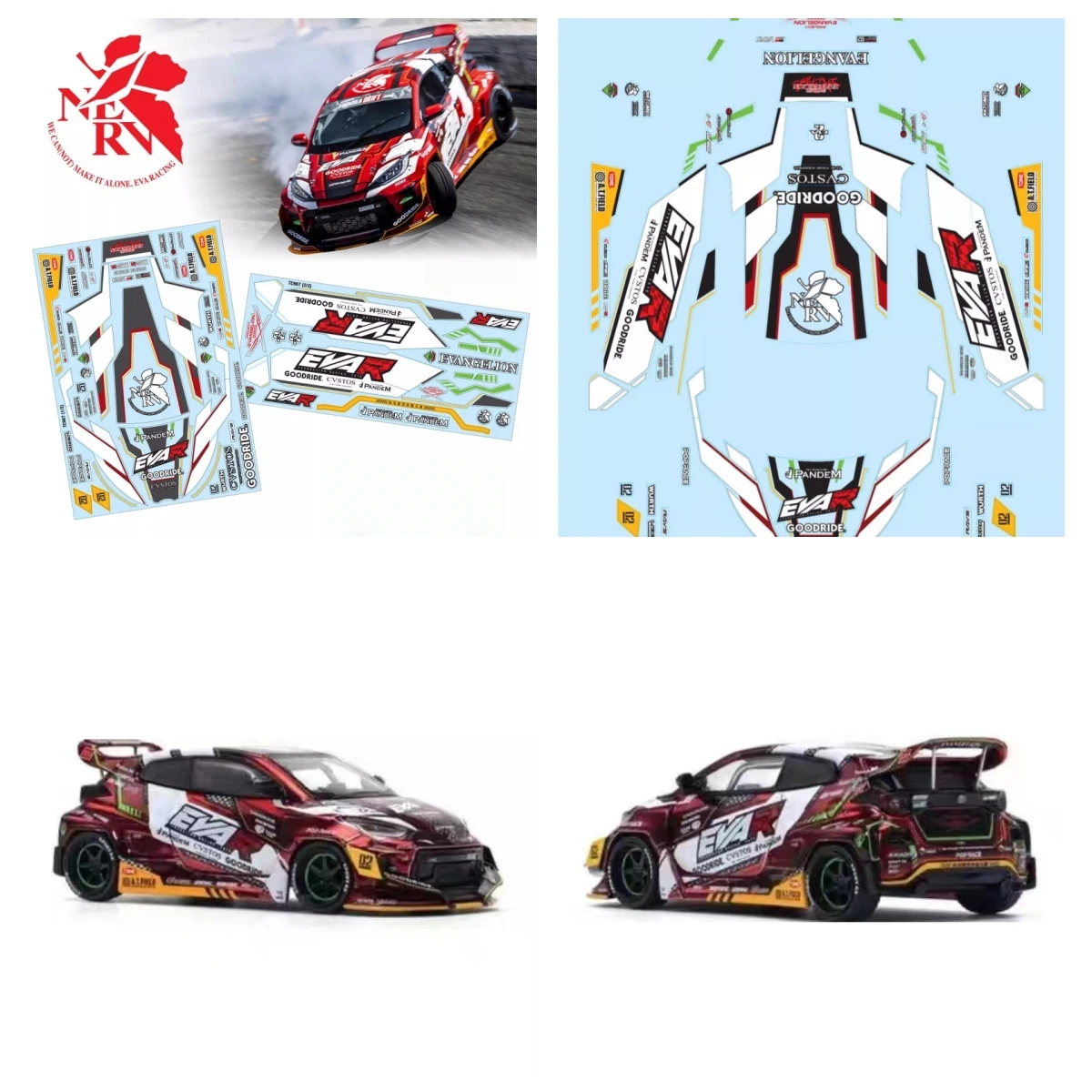 1:10 наклейка на кузов радиоуправляемого автомобиля Yaris Evangelion Pandem для радиоуправляемых автомобилей для дрифта
1:10 наклейка на кузов радиоуправляемого автомобиля Yaris Evangelion Pandem для радиоуправляемых автомобилей для дрифта