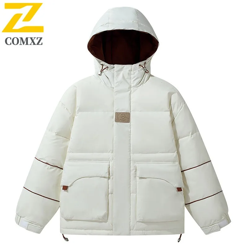 COMXZ Padded Jacket Mens Fashion Hooded Outdoor Camping Windproof Parka Casual Street Style Lightweight Comfortable Winter Coat
COMXZ Padded Jacket Mens Fashion Hooded Outdoor Camping Windproof Parka Casual Street Style Lightweight Comfortable Winter Coat