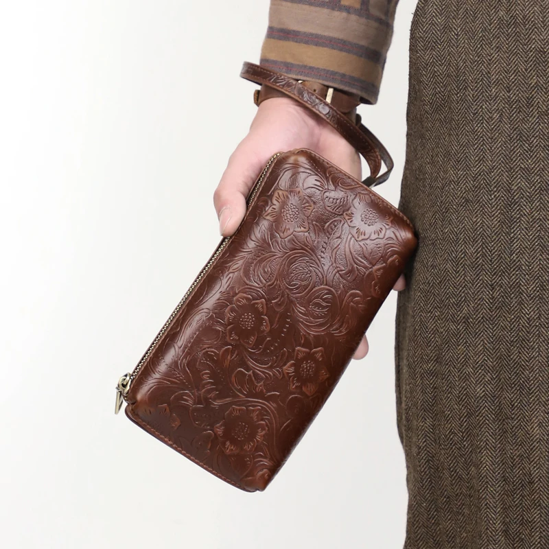 Handmade Men's Cowhide Clutch Bag Long Wallet Handbag Genuine Leather Small Crossbody Shoulder Bag For Women
Handmade Men's Cowhide Clutch Bag Long Wallet Handbag Genuine Leather Small Crossbody Shoulder Bag For Women