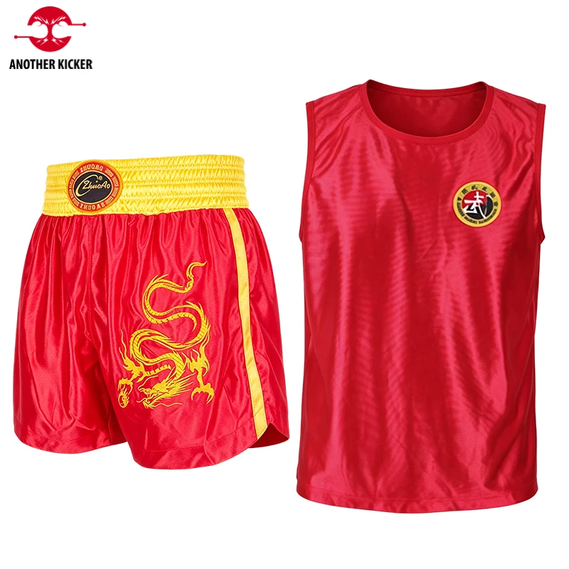 Boxing Shorts Shirt Set Muay Thai Shorts Men Women Kids Dragon Embroidery Sanda Wushu Wrestling Martial Arts Training Uniform
Boxing Shorts Shirt Set Muay Thai Shorts Men Women Kids Dragon Embroidery Sanda Wushu Wrestling Martial Arts Training Uniform