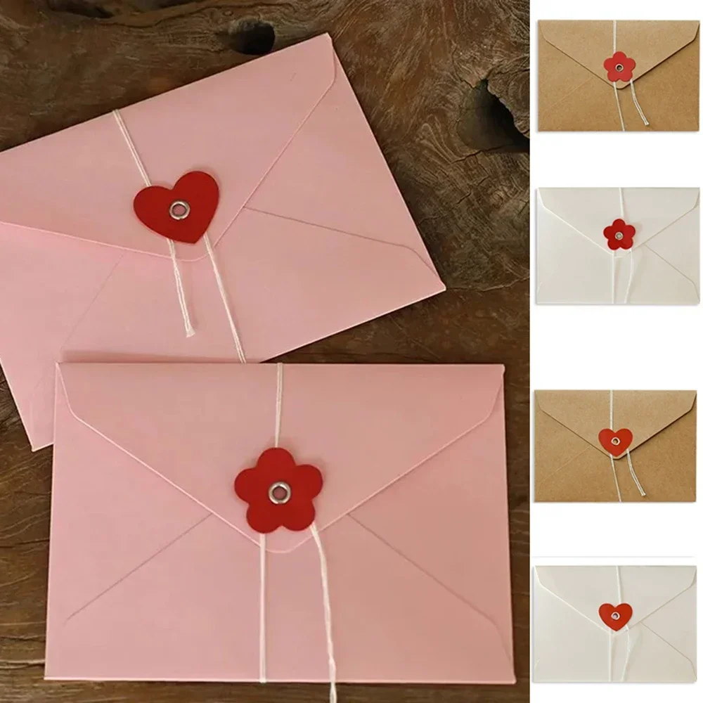 5pcs Kawaii Love Heart Flower Envelopes 200gsm Paper Envelopes for Letter Pads DIY Wedding Invitation Cards Cover Gift Wrap Bag
5pcs Kawaii Love Heart Flower Envelopes 200gsm Paper Envelopes for Letter Pads DIY Wedding Invitation Cards Cover Gift Wrap Bag