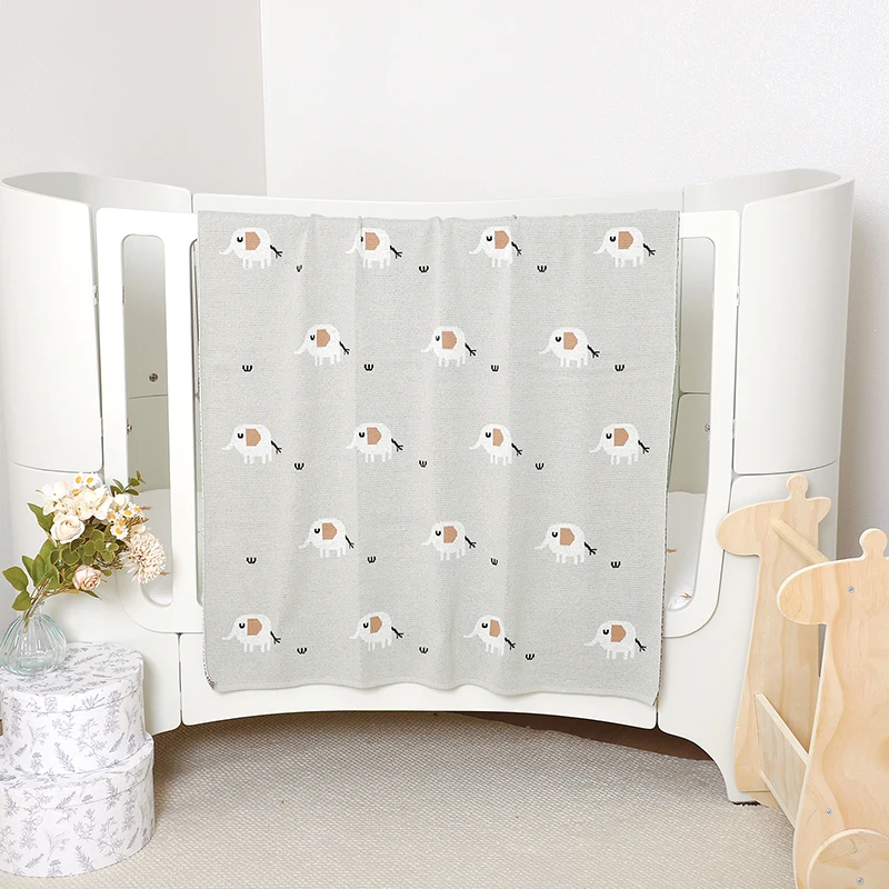 Cotton Baby Blankets Knit Newborn Boy Girl Bed Crib Quilts 90*70CM Infant Stroller Swaddle Cute Cartoon Elephant Plaid Wrap Soft
Cotton Baby Blankets Knit Newborn Boy Girl Bed Crib Quilts 90*70CM Infant Stroller Swaddle Cute Cartoon Elephant Plaid Wrap Soft