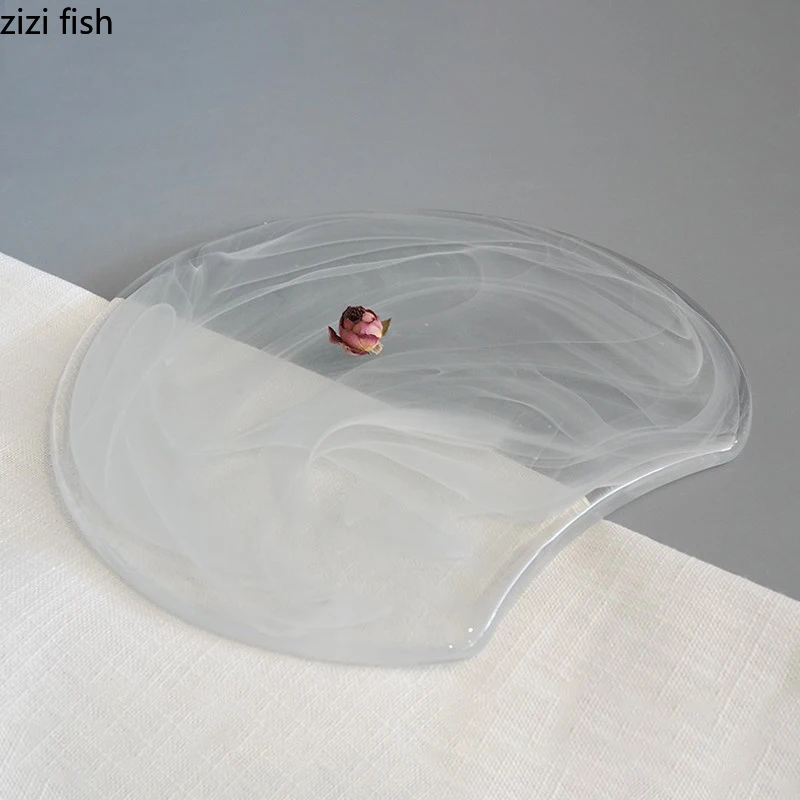 Irregular Glass Plate Creative Sashimi Sushi Plate Foie Gras Plate Dessert Snack Dish Serving Plates Molecular Cuisine Tableware
Irregular Glass Plate Creative Sashimi Sushi Plate Foie Gras Plate Dessert Snack Dish Serving Plates Molecular Cuisine Tableware