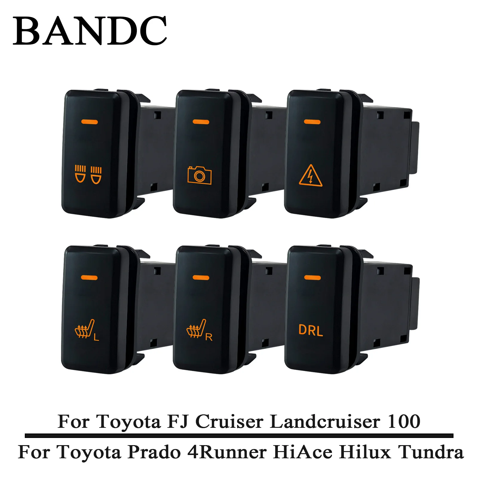 12V Push Button Switch For Toyota Land Cruiser Prado Hilux Tacoma 4Runner 2003-2009 DRL Horn Control Button with Wiring Harness
12V Push Button Switch For Toyota Land Cruiser Prado Hilux Tacoma 4Runner 2003-2009 DRL Horn Control Button with Wiring Harness