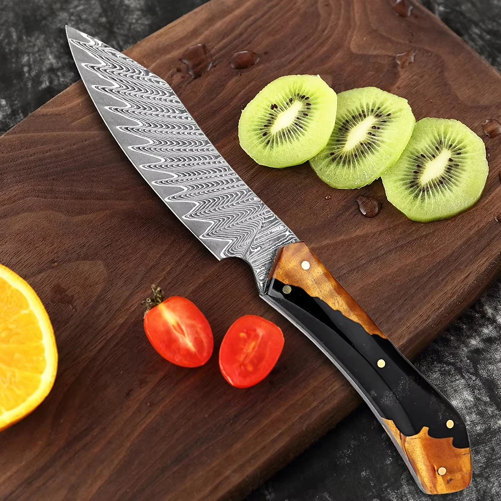 3.5-inch 67-Layer Damascus Fruit Knife Razor-Sharp Melon Peeler Household Utility Knife Resin-Stabilized Wood Handle
3.5-inch 67-Layer Damascus Fruit Knife Razor-Sharp Melon Peeler Household Utility Knife Resin-Stabilized Wood Handle
