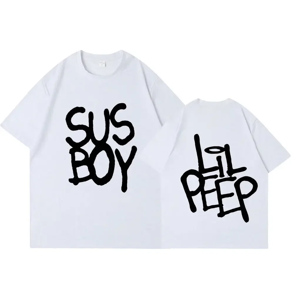 Summer male rapper Lil Peep Sus Boy Pink pattern-printed Hip Hop short-sleeved T-shirt high-quality pure cotton clothing
Summer male rapper Lil Peep Sus Boy Pink pattern-printed Hip Hop short-sleeved T-shirt high-quality pure cotton clothing