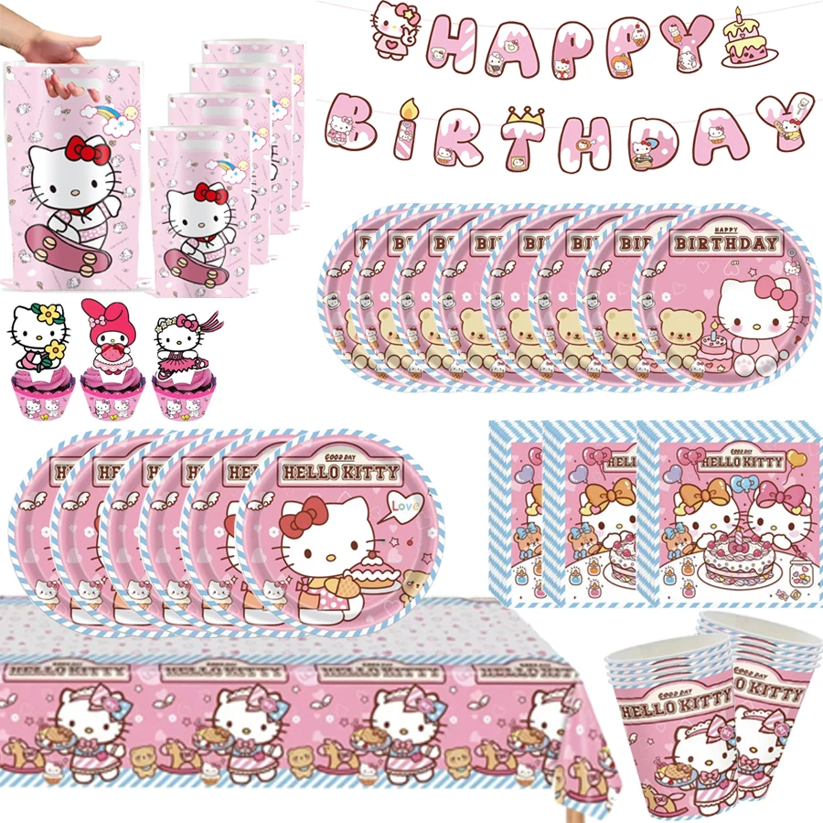 Одноразовая посуда на тему «Hello Kitty», бумажный стаканчик, тарелка, детские сувениры, товары для вечеринок, украшения для рождественской вечеринки
Одноразовая посуда на тему «Hello Kitty», бумажный стаканчик, тарелка, детские сувениры, товары для вечеринок, украшения для рождественской вечеринки