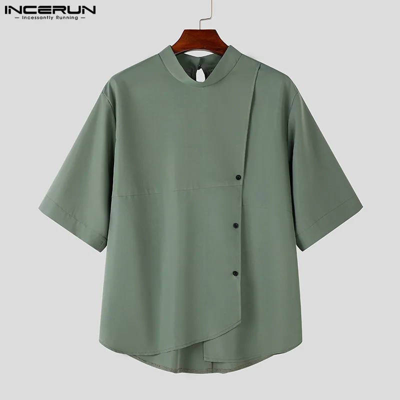 INCERUN Men Shirt Solid Color 2026 Korean Style Handsome Men's Stand Collar Shirts Casual Loose Half Sleeve Men Clothing S-5XL
INCERUN Men Shirt Solid Color 2026 Korean Style Handsome Men's Stand Collar Shirts Casual Loose Half Sleeve Men Clothing S-5XL
