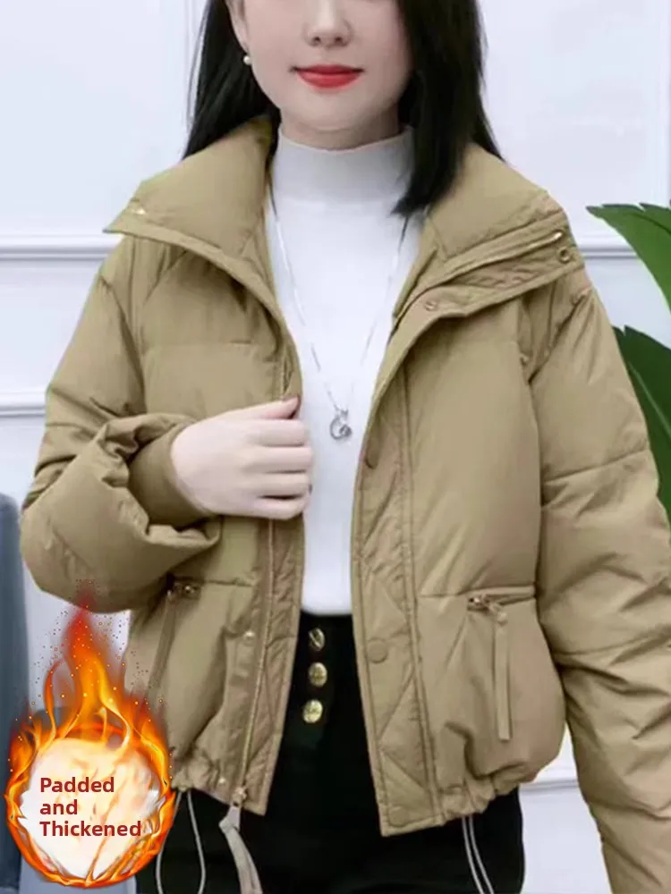 Women's ort Thiened down Cotton Jaet Stand Collar Warm Winter New Sle Commute Korean Loose Fit Pure Color Coat
Women's ort Thiened down Cotton Jaet Stand Collar Warm Winter New Sle Commute Korean Loose Fit Pure Color Coat