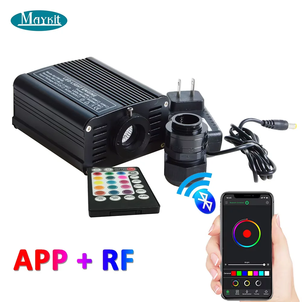 16W RGBW Bluetooth APP Controlled LED Fiber Optic Generator for Star Ceiling Light Car Headliner
16W RGBW Bluetooth APP Controlled LED Fiber Optic Generator for Star Ceiling Light Car Headliner