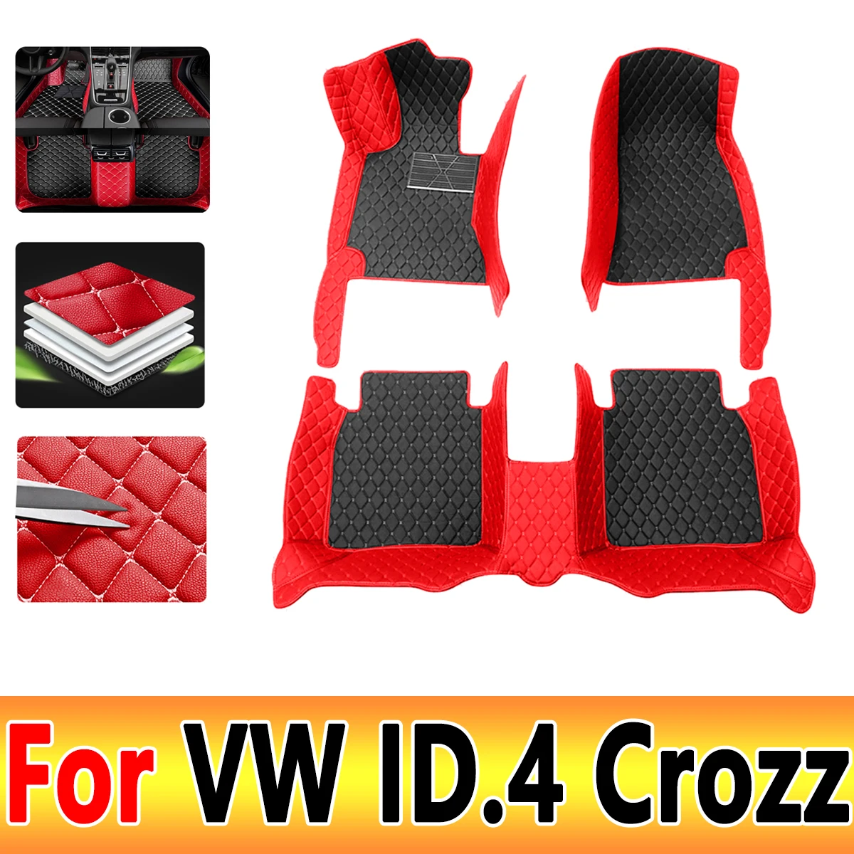 Car Floor Mats For VW Volkswagen ID.4 Crozz 2021 Custom Auto Foot Pads Automobile Carpet Cover Interior Accessories
Car Floor Mats For VW Volkswagen ID.4 Crozz 2021 Custom Auto Foot Pads Automobile Carpet Cover Interior Accessories