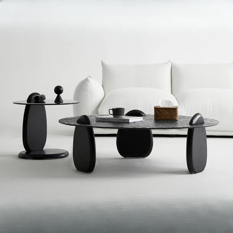 Minimal water ripple coffee table round Shu Large and small round coffee table combination
Minimal water ripple coffee table round Shu Large and small round coffee table combination