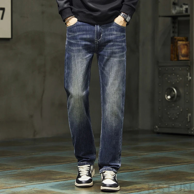 KSTUN Men's Straight Fit Jeans Curved Pocket Stretch Denim Pants Business Casual Retro Trousers 2026 Spring Autumn Jeans
KSTUN Men's Straight Fit Jeans Curved Pocket Stretch Denim Pants Business Casual Retro Trousers 2026 Spring Autumn Jeans