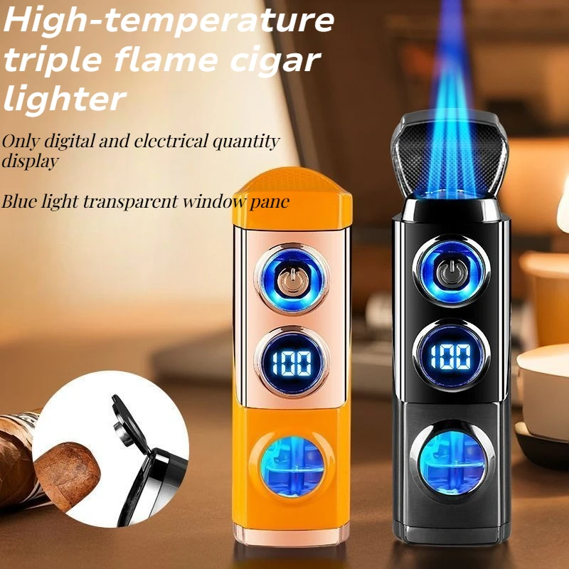 2026 New Direct Charging Blue Flame Cigar Special Spark Lighter Gas Electric Hybrid Portable Windproof Igniter
2026 New Direct Charging Blue Flame Cigar Special Spark Lighter Gas Electric Hybrid Portable Windproof Igniter