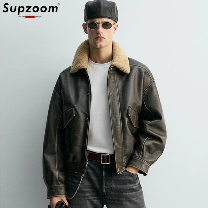 Supzoom New Arrival Top Fashion Autumn And Winter Men Casual Turn-down Collar Short Thick Imitation Leather Jacket
Supzoom New Arrival Top Fashion Autumn And Winter Men Casual Turn-down Collar Short Thick Imitation Leather Jacket