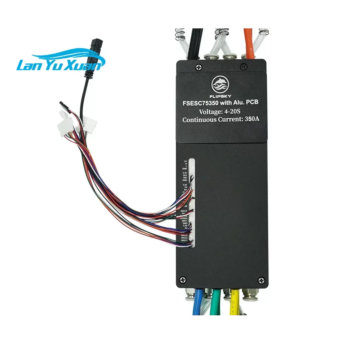 Flipsky FSESC 75350 84 В, высокий ток, 350 А, основание ESC на Vesc с алюминиевым корпусом, корпус водяного охлаждения для электронного боевого робота
Flipsky FSESC 75350 84 В, высокий ток, 350 А, основание ESC на Vesc с алюминиевым корпусом, корпус водяного охлаждения для электронного боевого робота