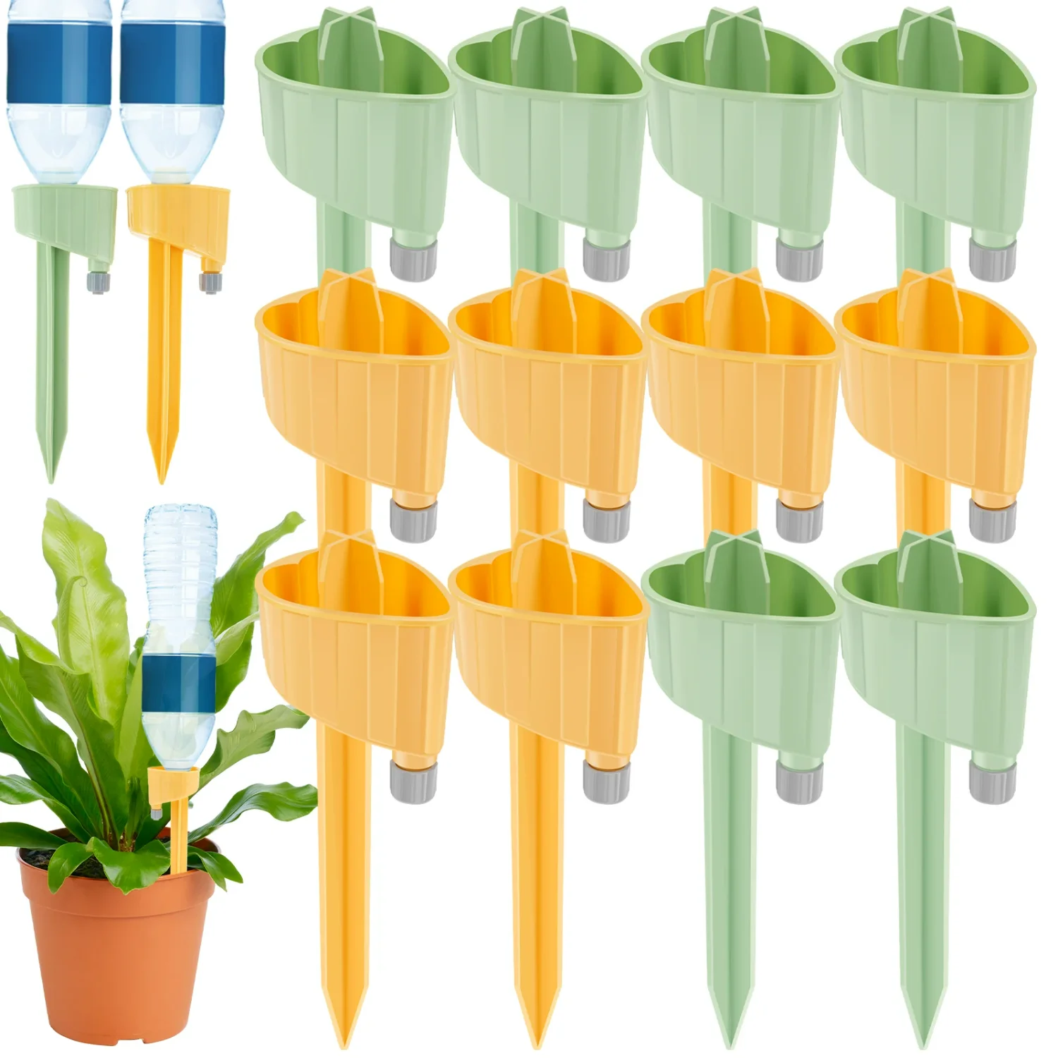 12Pcs Adjustable Drip Valve Plant Automatic Watering System Device Drip Irrigation Stakes Self Dual Runner Spout Self Feeder
12Pcs Adjustable Drip Valve Plant Automatic Watering System Device Drip Irrigation Stakes Self Dual Runner Spout Self Feeder