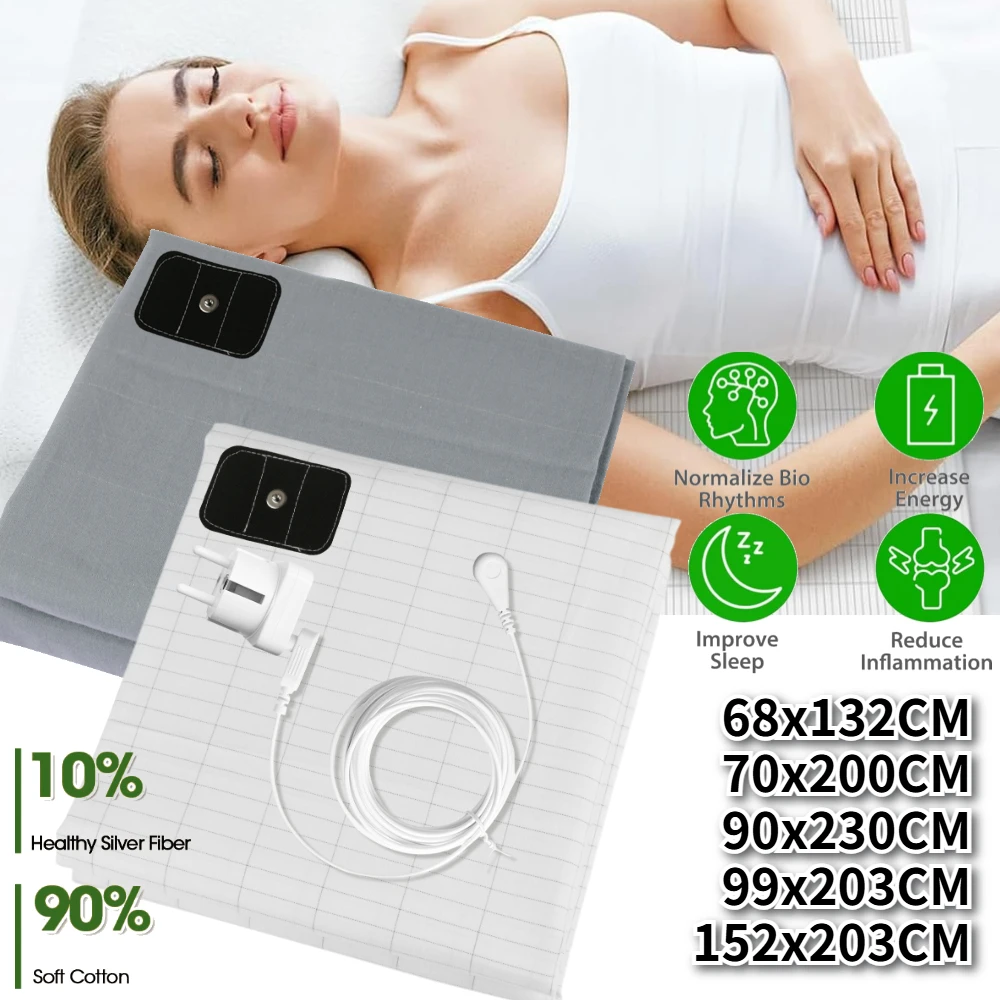 Заземляющая простыня из 90% органического хлопка и 10% чистого серебряного волокна, заземляющий коврик с проводящим кабелем, заземляющий мат
Заземляющая простыня из 90% органического хлопка и 10% чистого серебряного волокна, заземляющий коврик с проводящим кабелем, заземляющий мат