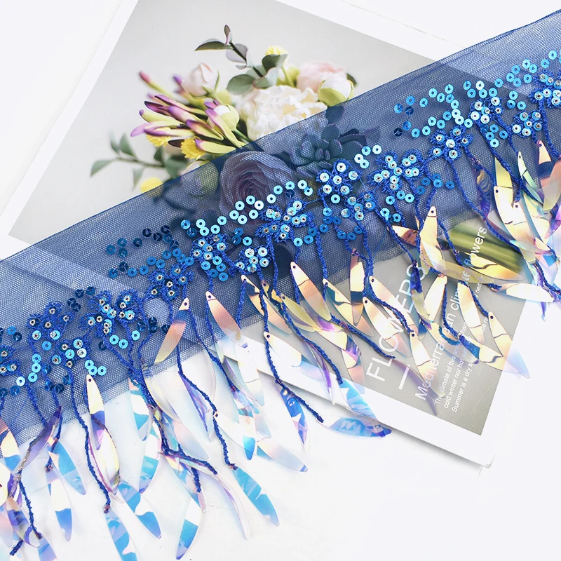 2/5/10Yards 15cm Mesh Tassel Sequin Lace Latin Skirt Trimming Tassels Clothing Decor Laces Sewing Fabric DIY Stage Accessories
2/5/10Yards 15cm Mesh Tassel Sequin Lace Latin Skirt Trimming Tassels Clothing Decor Laces Sewing Fabric DIY Stage Accessories