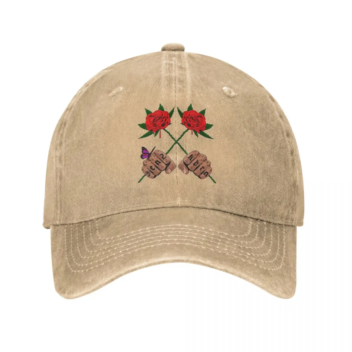 

Vintage Eladio Carrion Sauce Boyz Rose Baseball Caps for Men Women Distressed Washed Sun Cap Outdoor Workouts Caps Hat