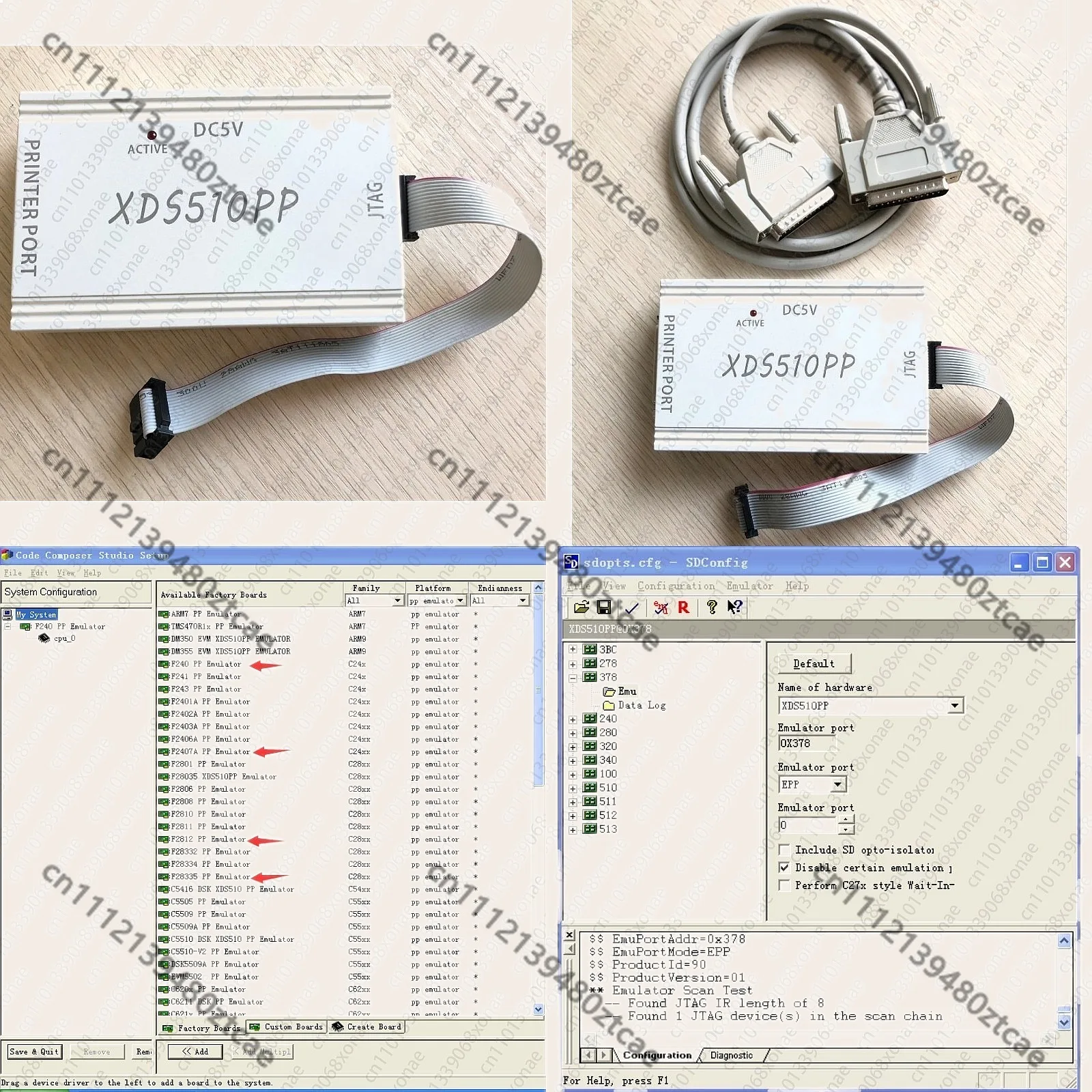 Parallel Port DSP Emulator Programmer for TMS320F240 F206 F241 F243
Parallel Port DSP Emulator Programmer for TMS320F240 F206 F241 F243