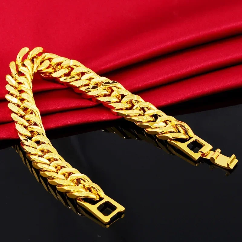 18K AU999 Unisex Gold Boss Chain Bracelet - Premium High - end Jewelry for Trendsetters
18K AU999 Unisex Gold Boss Chain Bracelet - Premium High - end Jewelry for Trendsetters
