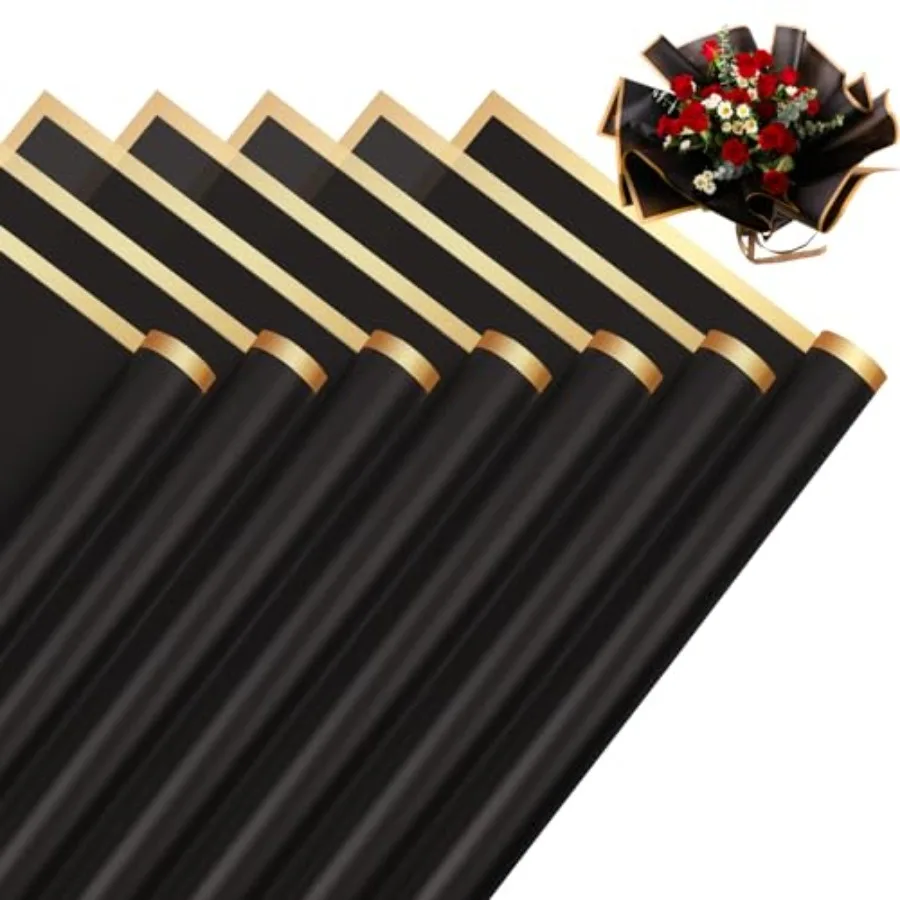 20 Sheets Black Flower Wrapping Paper, Waterproof Packaging Paper for Floral Bouquets, 22.8 x 22.8 inch Gift Packing Florist Su
20 Sheets Black Flower Wrapping Paper, Waterproof Packaging Paper for Floral Bouquets, 22.8 x 22.8 inch Gift Packing Florist Su