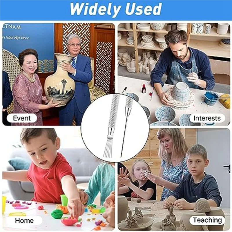 AA80-30PCS глиняные иглы и керамические инструменты с текстурой линии перьев, серебряный алюминиевый сплав, керамический набор инструментов для скульптуры
AA80-30PCS глиняные иглы и керамические инструменты с текстурой линии перьев, серебряный алюминиевый сплав, керамический набор инструментов для скульптуры