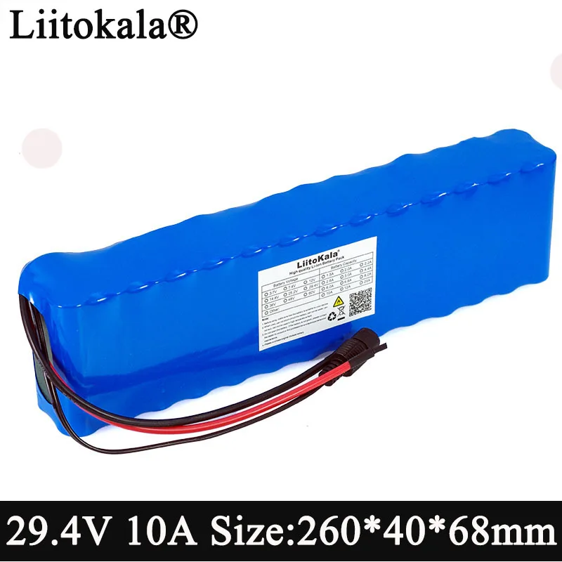 Liitokala 24V 10ah 18650 Battery 29.4V 10000mAh Electric Bicycle moped /electric/lithium ion battery pack +BMS protection
Liitokala 24V 10ah 18650 Battery 29.4V 10000mAh Electric Bicycle moped /electric/lithium ion battery pack +BMS protection