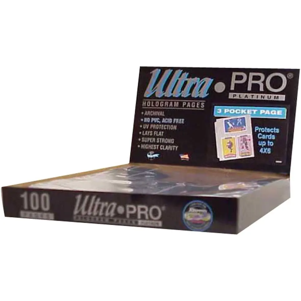 Platinum Page Ultra Pro с 3 карманами для фотографий размером 4 x 6 дюймов, 100 карат, белый
Platinum Page Ultra Pro с 3 карманами для фотографий размером 4 x 6 дюймов, 100 карат, белый