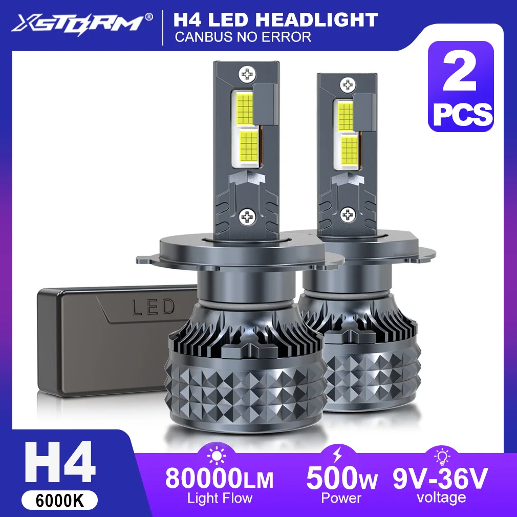 XSTORM H1 H4 LED Headlight Canbus 80000LM 500W H1 LED Lights Car High Power Turbo Lamps 3570 CSP Chips Car Headlight 6000K
XSTORM H1 H4 LED Headlight Canbus 80000LM 500W H1 LED Lights Car High Power Turbo Lamps 3570 CSP Chips Car Headlight 6000K