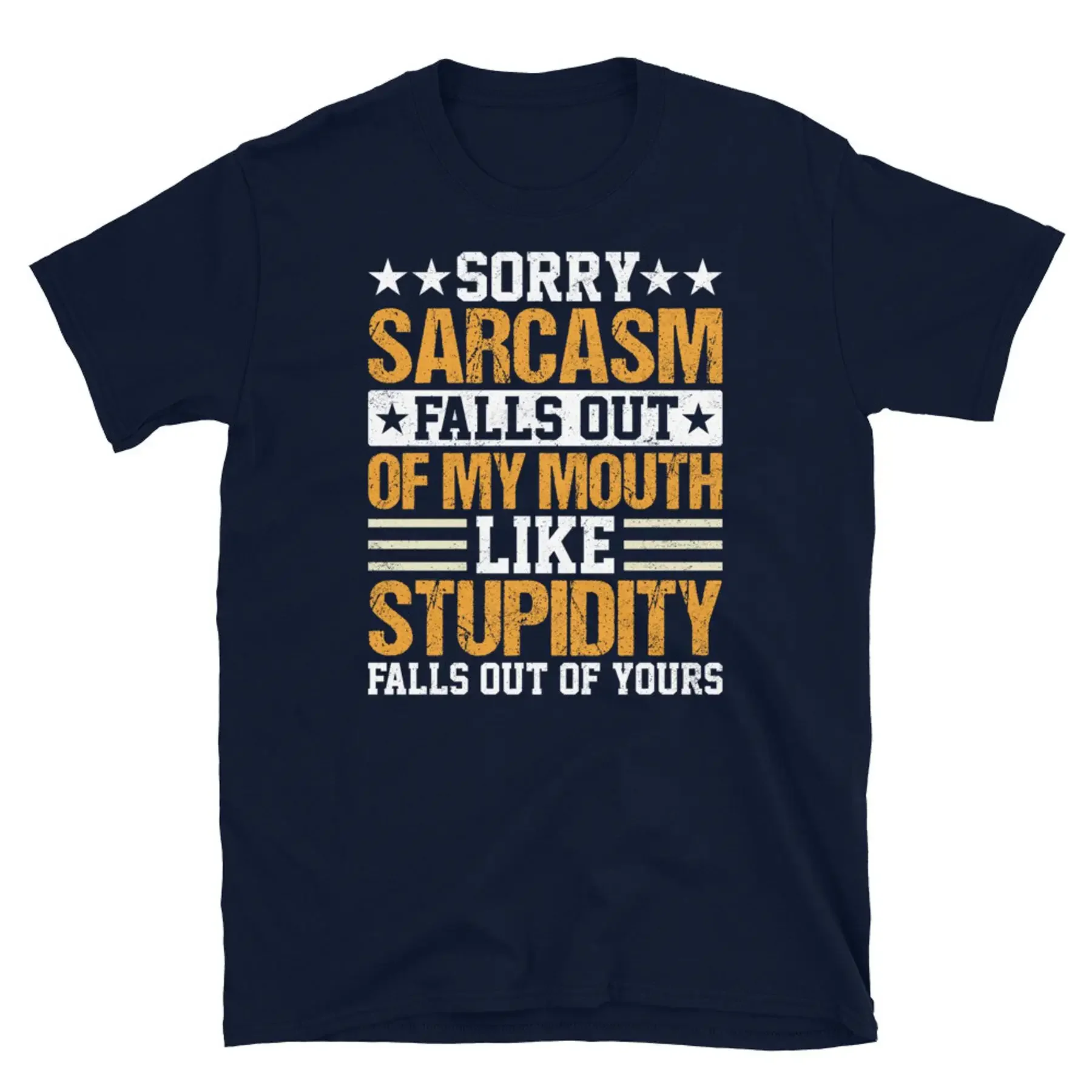 Футболка унисекс с короткими рукавами Sarcasm Falls Out of My Mouth Stupidity Out of Yours
Футболка унисекс с короткими рукавами Sarcasm Falls Out of My Mouth Stupidity Out of Yours