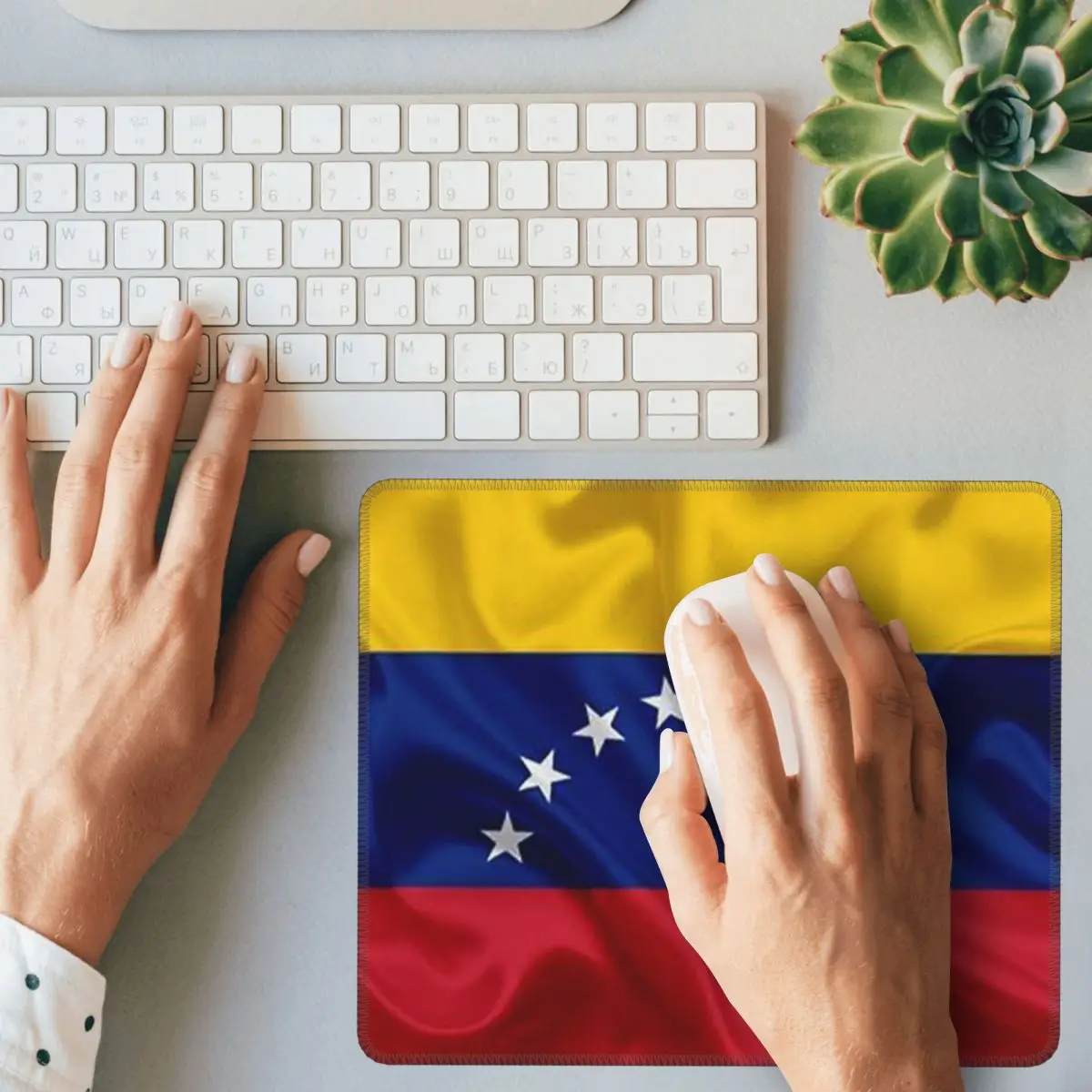 Коврик для мыши с флагом Венесулы, коврик для компьютерной клавиатуры, коврик для мыши, игровой коврик для ПК, офисные коврики для стола