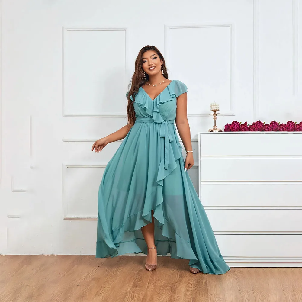 2024 Elegant V-neck Chiffon Mother of the Bride Dresses A-Line Knee-Length Sleeveless wedding party dress
2024 Elegant V-neck Chiffon Mother of the Bride Dresses A-Line Knee-Length Sleeveless wedding party dress