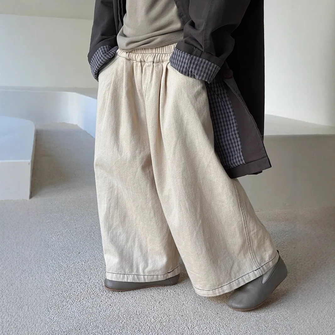 Solid Color Straight Leg Pants Spring and Autumn All-match 2025 New Simple Fashionable Cute Casual Loose Wide Leg Pants
Solid Color Straight Leg Pants Spring and Autumn All-match 2025 New Simple Fashionable Cute Casual Loose Wide Leg Pants