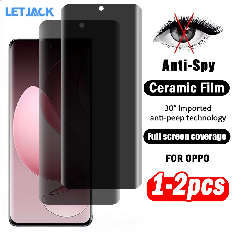 3D Curved Anti-spy Ceramic Soft Film for Oppo Reno13 12 11 10 9 Pro+ Privacy Screen Protector for Reno 8T 5G A5 A3 A2 A1 Pro
3D Curved Anti-spy Ceramic Soft Film for Oppo Reno13 12 11 10 9 Pro+ Privacy Screen Protector for Reno 8T 5G A5 A3 A2 A1 Pro