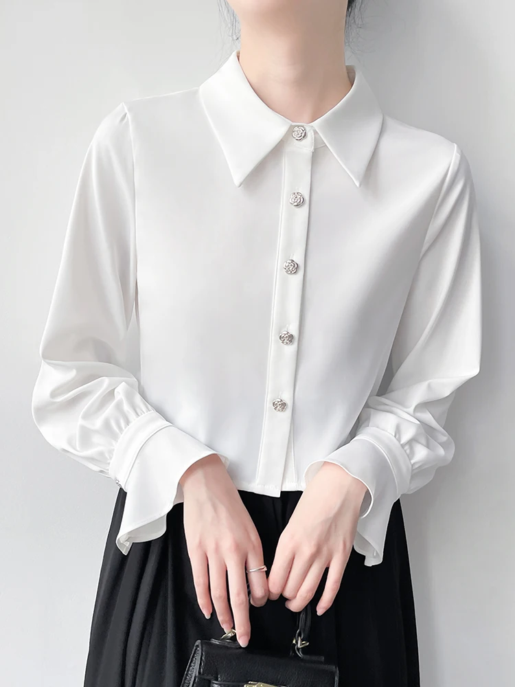 Korean Sle Satin irt Women's Long Sve ort Commute Faion Breathable Polyester Knot Decorated Loose Fit irt
Korean Sle Satin irt Women's Long Sve ort Commute Faion Breathable Polyester Knot Decorated Loose Fit irt