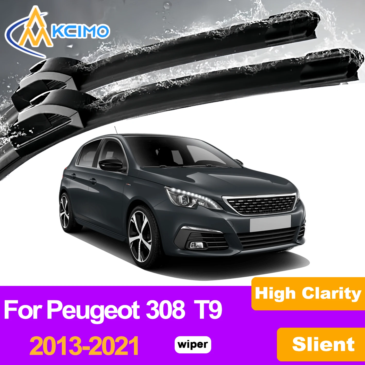 KCIMO 2PCS Front Windshield Wiper Blades For Peugeot 308 T9 2013-2021, Anti-Streak Anti-Chatter Natural Rubber Car Refill
KCIMO 2PCS Front Windshield Wiper Blades For Peugeot 308 T9 2013-2021, Anti-Streak Anti-Chatter Natural Rubber Car Refill
