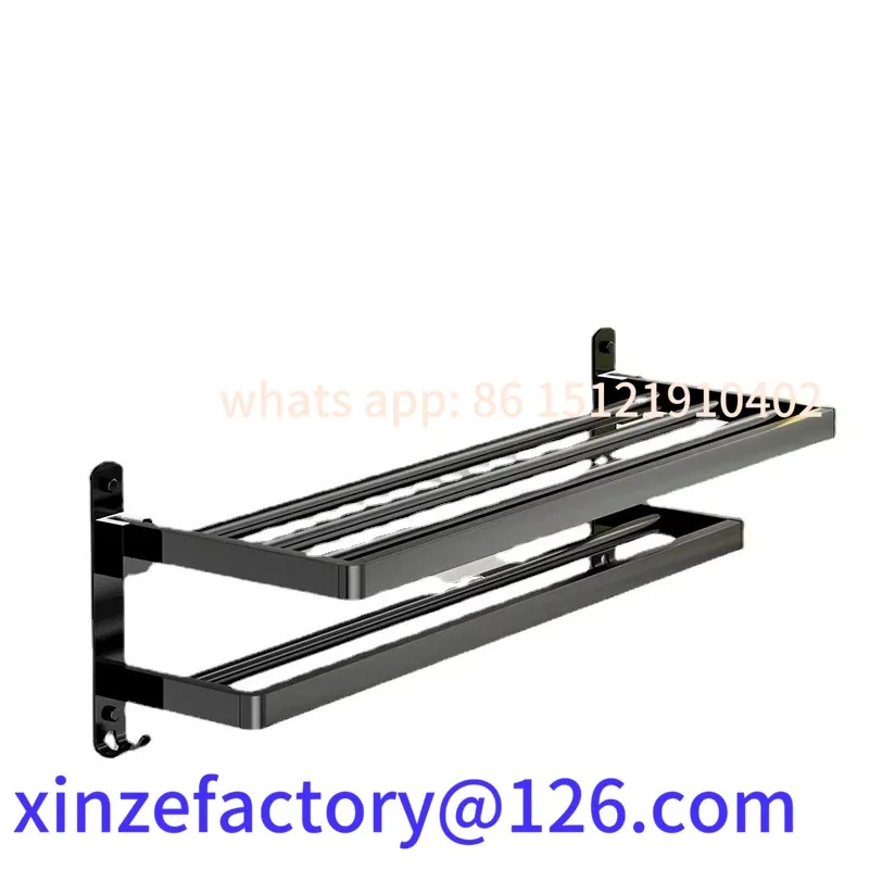 Customizable High-quality steel towel rack for bathroom without punching 2-layer tissue rack
Customizable High-quality steel towel rack for bathroom without punching 2-layer tissue rack