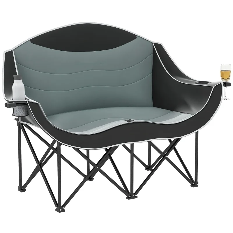 Double Camping Chair with Armrests Cup Holders Padded Folding Chair for Adults Outdoor Carry Bag
Double Camping Chair with Armrests Cup Holders Padded Folding Chair for Adults Outdoor Carry Bag
