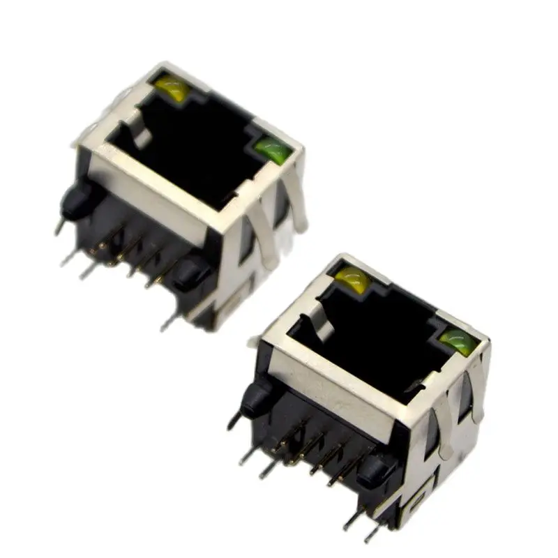 100pcs New Network Connector RJ45 Socket 56 8P8C With Lamp Shield and Shrapnel 90 Degree Horizontal Free Shipping
100pcs New Network Connector RJ45 Socket 56 8P8C With Lamp Shield and Shrapnel 90 Degree Horizontal Free Shipping