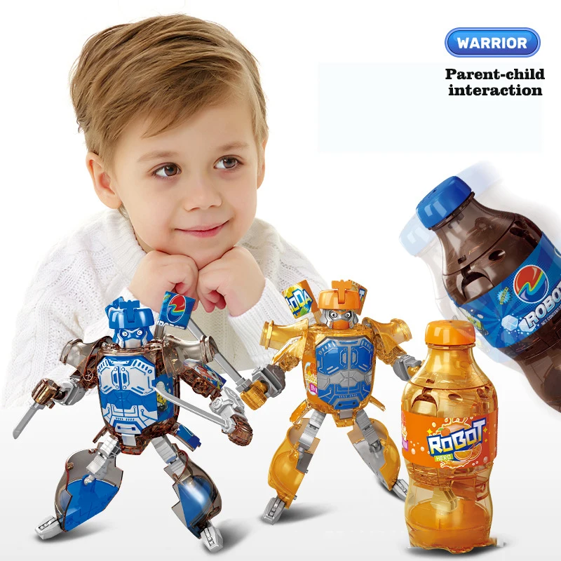 Soda Warrior Transforming Young Styles Cartoon Action Figure Deformation Bottle Robot Brothers Anime Drinking Toys Kid Gift
Soda Warrior Transforming Young Styles Cartoon Action Figure Deformation Bottle Robot Brothers Anime Drinking Toys Kid Gift