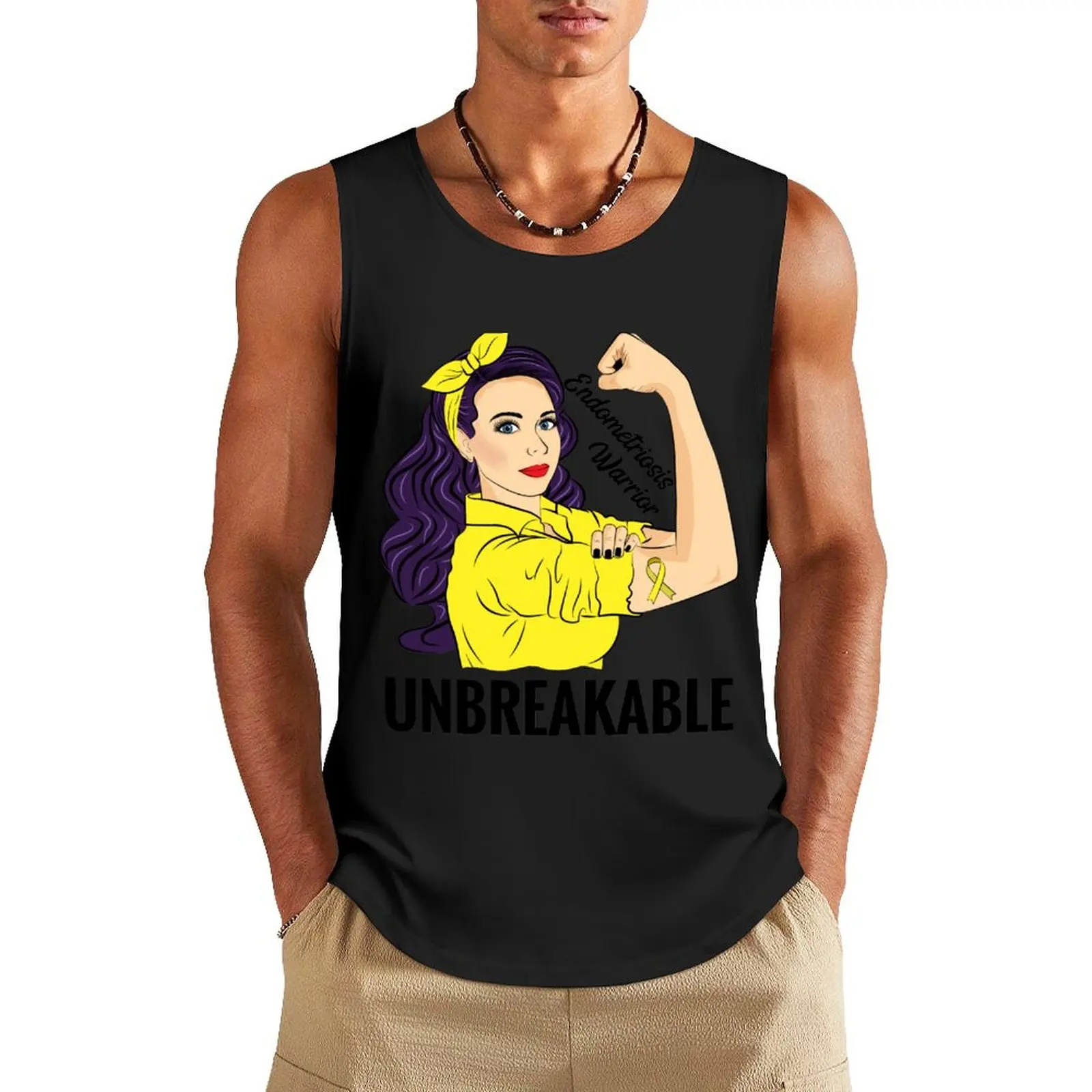 Endometriosis Warrior Unbreakable Tank Top T-shirt Men's gym summer clothes for men Men's t shirt
Endometriosis Warrior Unbreakable Tank Top T-shirt Men's gym summer clothes for men Men's t shirt