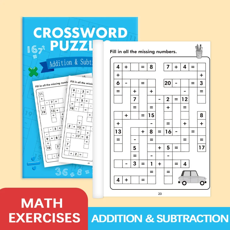 Children's Mental Math Number Fill-in, Fun Addition Subtraction Workbook, Training Mathematical Arithmetic Skills Exercise Book
Children's Mental Math Number Fill-in, Fun Addition Subtraction Workbook, Training Mathematical Arithmetic Skills Exercise Book