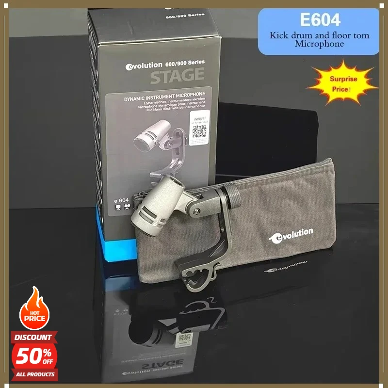 Новый динамический микрофон E604 серии Evolution 600 для ударных инструментов, малых барабанов и различных перкуссионных инструментов (модель 2026 года)
Новый динамический микрофон E604 серии Evolution 600 для ударных инструментов, малых барабанов и различных перкуссионных инструментов (модель 2026 года)