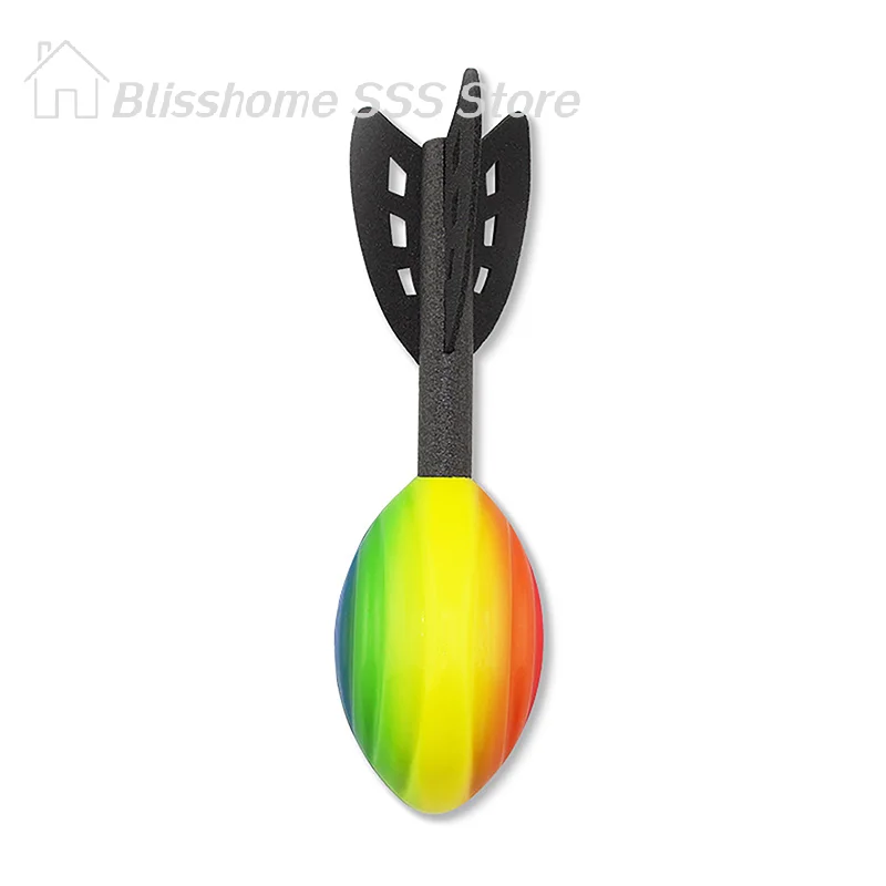 【S】29cm Rainbow Foam Spiral Rocket Football Hand Throwing Toy Outdoor Long Distance Darts Toy Integrative Fun Throwing Game
【S】29cm Rainbow Foam Spiral Rocket Football Hand Throwing Toy Outdoor Long Distance Darts Toy Integrative Fun Throwing Game