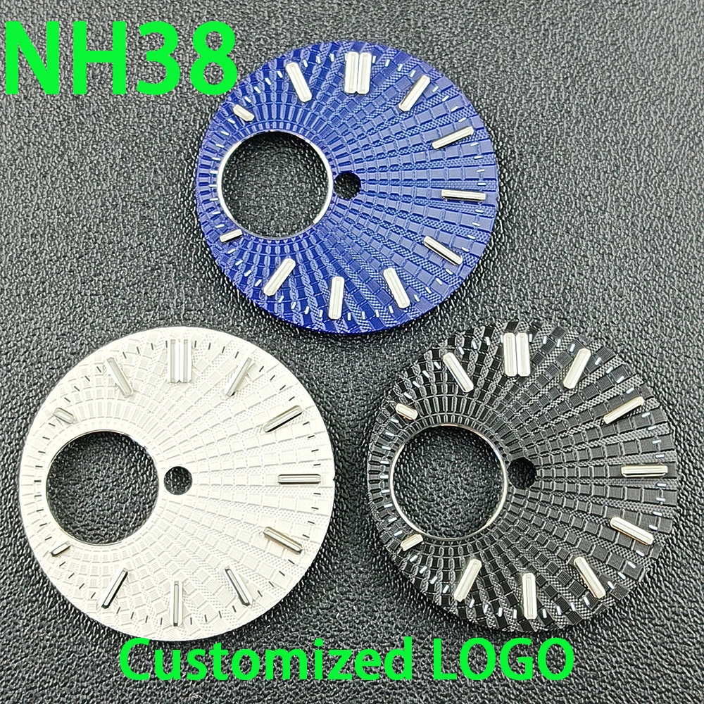 NH38 dial hollowed out watch dial men's watch customized logo dial green luminous dial suitable for NH38 movement watches
NH38 dial hollowed out watch dial men's watch customized logo dial green luminous dial suitable for NH38 movement watches