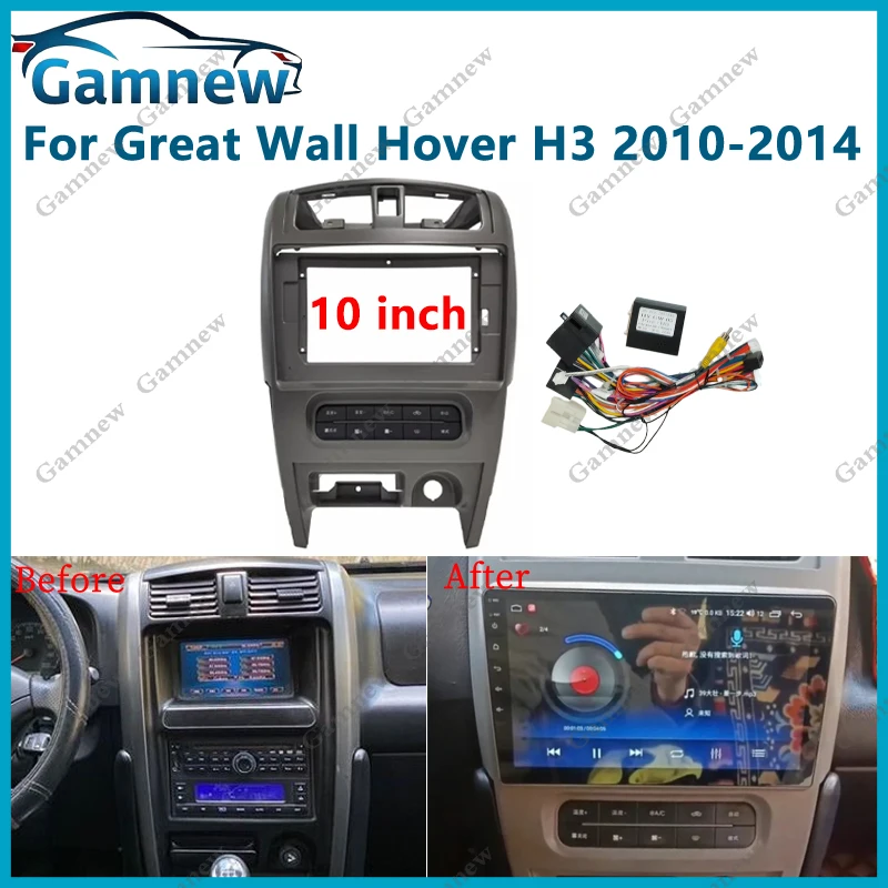 10 Inch Car Frame Fascia Adapter Canbus Box Decoder Android Radio Dash Fitting Panel Kit For Great Wall Hover H3 2010-2014
10 Inch Car Frame Fascia Adapter Canbus Box Decoder Android Radio Dash Fitting Panel Kit For Great Wall Hover H3 2010-2014