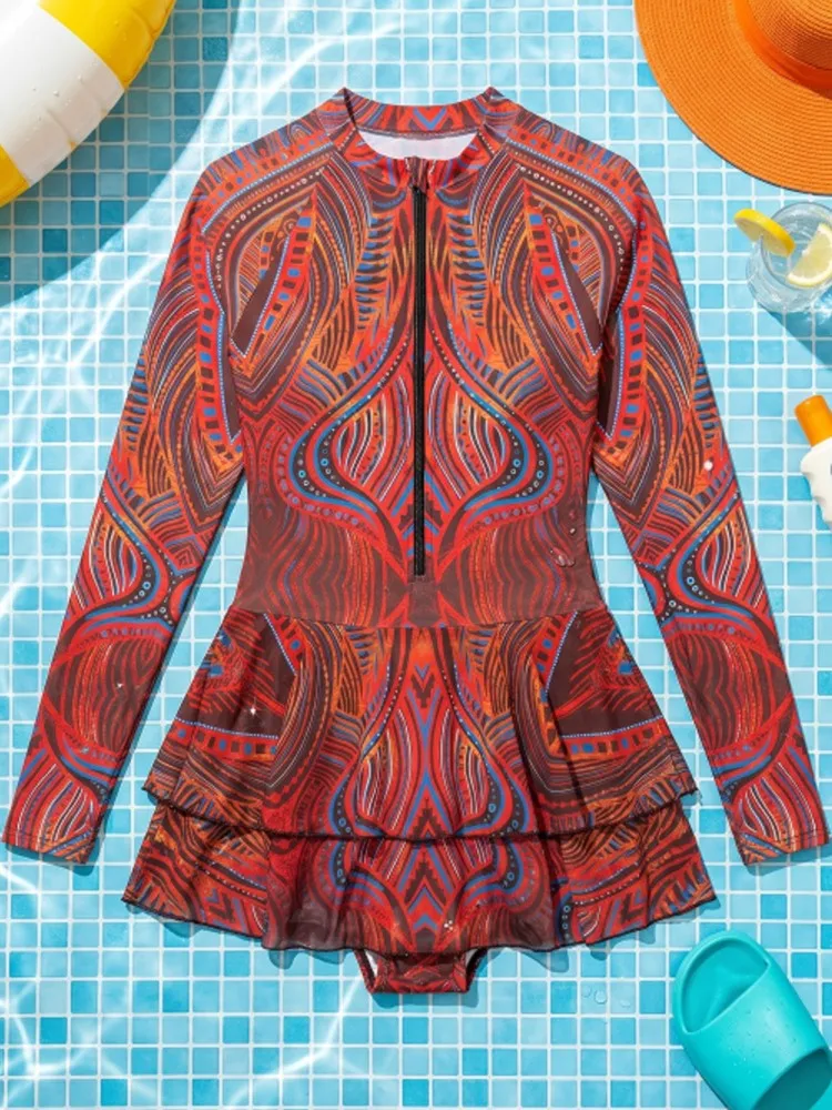 New Cover Ups Sexy Swimsuit Women Summer Bathing Suit Bikini Set Long Sleeve Swimwear Women Beach Swimming Suit For Female
New Cover Ups Sexy Swimsuit Women Summer Bathing Suit Bikini Set Long Sleeve Swimwear Women Beach Swimming Suit For Female