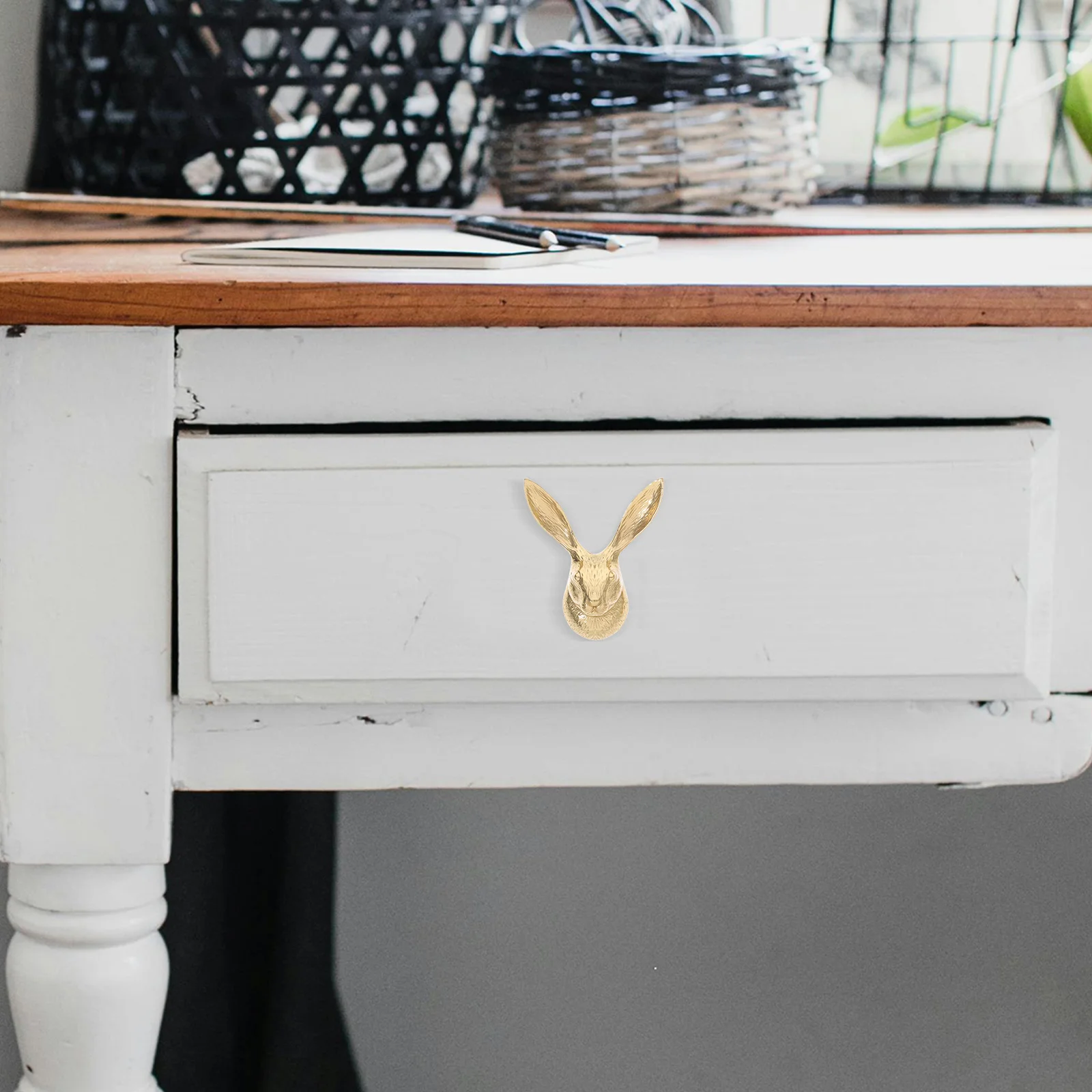 Brass Bunny Head Drawer Handle Smooth Polished Comfortable Grip Easy Install Dresser Knob Cabinet Wardrobe Pulls Cute Animal
Brass Bunny Head Drawer Handle Smooth Polished Comfortable Grip Easy Install Dresser Knob Cabinet Wardrobe Pulls Cute Animal